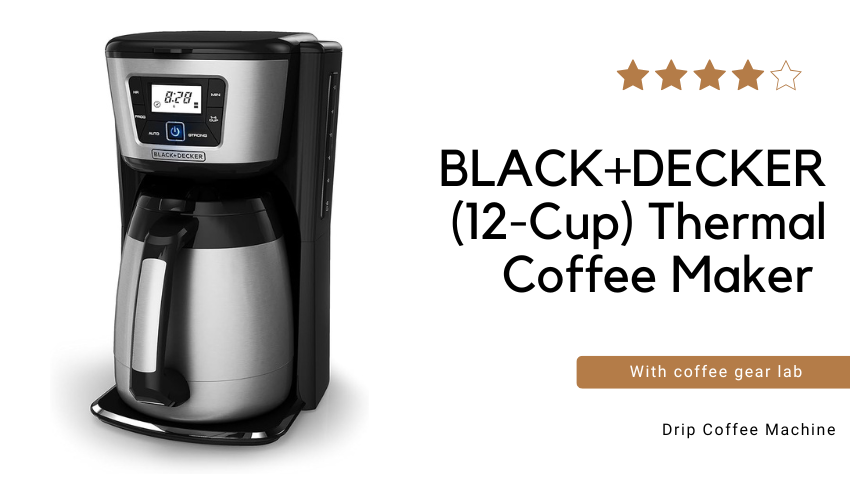 BLACK+DECKER (12-Cup) CM2035B Thermal Coffee Maker photo