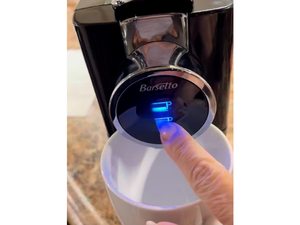 Barsetto One-Touch Espresso Maker one-touch buttons