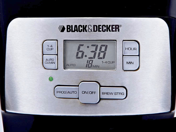 Black+Decker Mill & Brew Coffee Maker User Interface
