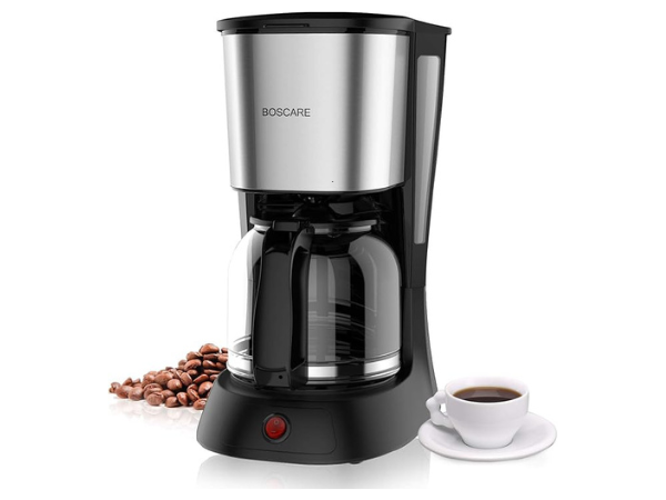 Boscare 5 Cup Coffee Maker With Reusable Filter