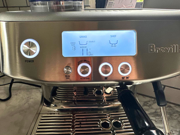 Breville Barista Pro Espresso Machine Intuitive LCD Interface