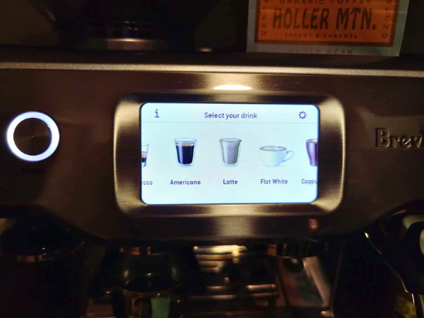 Breville Barista Touch Espresso Machine - User Interface