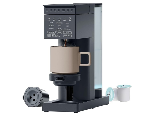 Chefman Single Serve K-cup & Grounds Coffee Maker