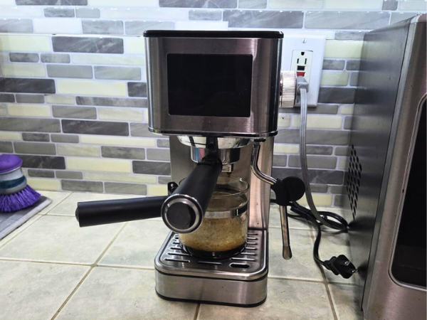 amzchef Espresso Machine Size And Design
